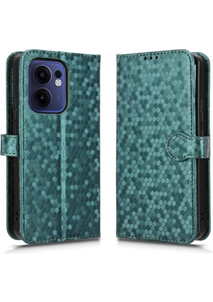 Oppo Reno 13F 5g Manyetik Toka Deri Cüzdan Kapak Geometrik Için Kılıf (Yurt Dışından)