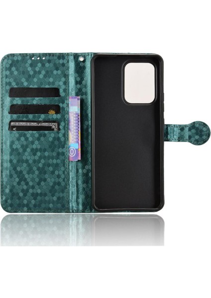 Oppo Reno 13F 4g Manyetik Toka Geometrik Desen Deri Cüzdan Için Kılıf (Yurt Dışından) fırsatları