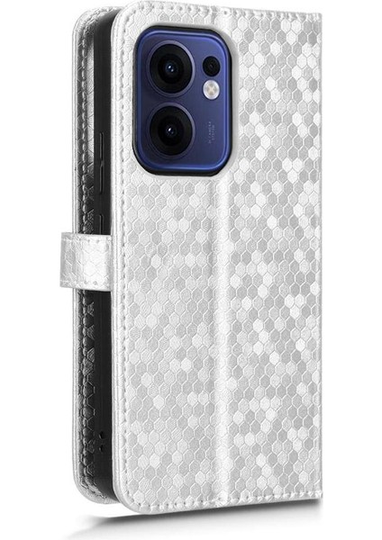 Oppo Reno 13F 4g Manyetik Toka Geometrik Desen Deri Cüzdan Için Kılıf (Yurt Dışından) indirimleri