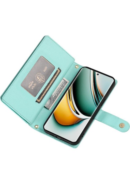 Realme 11 Pro Için Flip Case Crossbody Kayış Standı Çok Fonksiyonlu Cüzdan (Yurt Dışından) modelleri