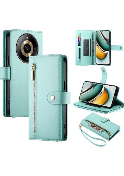 Realme 11 Pro Için Flip Case Crossbody Kayış Standı Çok Fonksiyonlu Cüzdan (Yurt Dışından) fırsatları