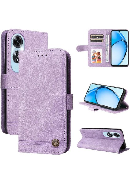 Oppo A60 4g Kısa Kayış Darbeye Dayanıklı Cüzdan Uzun Kayış Kartı Için Flip Case (Yurt Dışından)