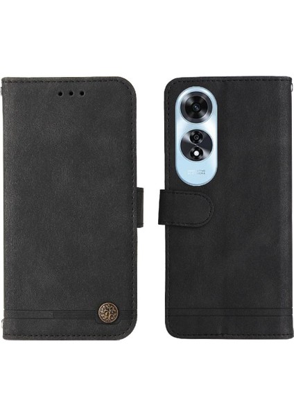Oppo A60 4g Kısa Kayış Darbeye Dayanıklı Cüzdan Uzun Kayış Kartı Için Flip Case (Yurt Dışından)