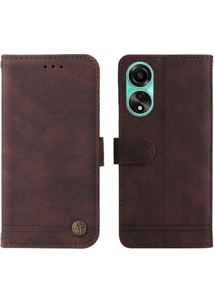 Oppo A78 4g Darbeye Kısa Kayış Uzun Kayış Kart Yuvası Için Flip Case (Yurt Dışından) modelleri
