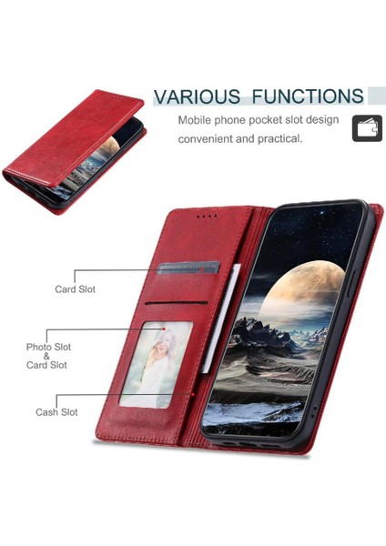 Oppo Reno 10 Pro 5g Ince Cüzdan Koruyucu Pu Deri Kart Için Flip Case (Yurt Dışından) modelleri