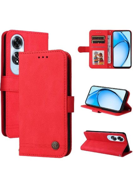 Oppo A60 4g Kısa Kayış Darbeye Dayanıklı Cüzdan Uzun Kayış Kartı Için Flip Case (Yurt Dışından)