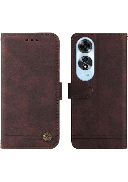 Oppo A60 4g Kısa Kayış Darbeye Dayanıklı Cüzdan Uzun Kayış Kartı Için Flip Case (Yurt Dışından)
