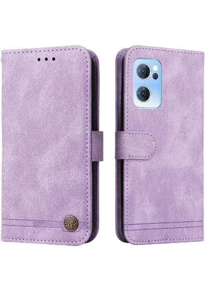 Oppo Find X5 Lite Kart Yuvası Sahipleri Için Flip Case Kısa Kayış Cüzdan Uzun (Yurt Dışından)