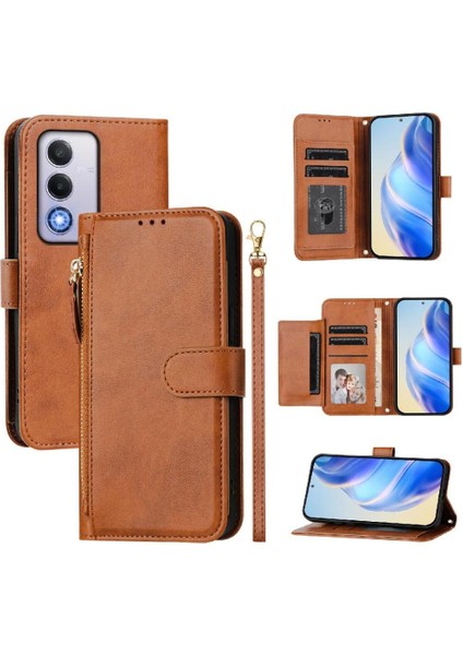 Oppo A80 Fermuar Kart Tutucu Pu Deri Manyetik Için Flip Case (Yurt Dışından) indirimleri