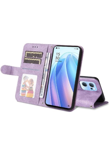 Oppo Find X5 Lite Kart Yuvası Sahipleri Için Flip Case Kısa Kayış Cüzdan Uzun (Yurt Dışından) fırsatları