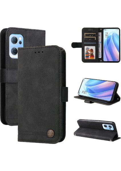 Oppo Find X5 Lite Kart Yuvası Sahipleri Için Flip Case Kısa Kayış Cüzdan Uzun (Yurt Dışından) indirimleri