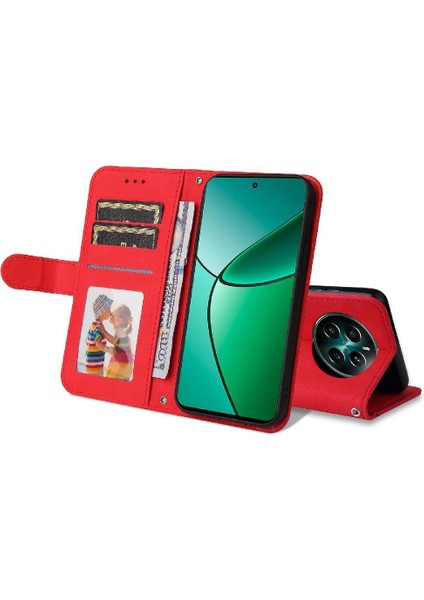 Realme 12 4g Darbeye Kısa Kayış Kart Yuvası Sahipleri Için Flip Case Cüzdan (Yurt Dışından) fiyatları