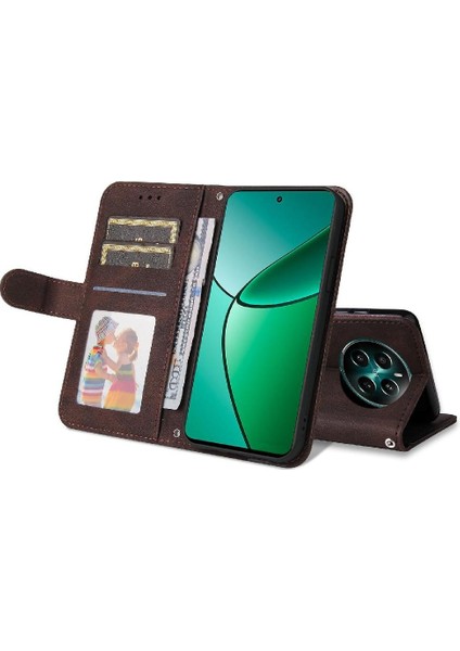 Realme 12 4g Darbeye Kısa Kayış Kart Yuvası Sahipleri Için Flip Case Cüzdan (Yurt Dışından) indirimleri