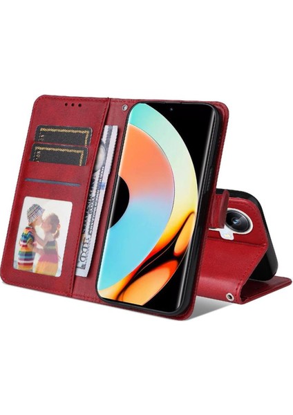 Realme 10 Pro Plus 5g Flip Kapak Için Flip Case Kart Yuvaları Hassas Kesikler (Yurt Dışından)