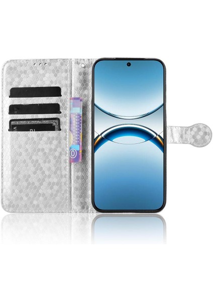 Oppo Find X8 5g Manyetik Toka Deri Cüzdan Kapak Geometrik Için Kılıf (Yurt Dışından)