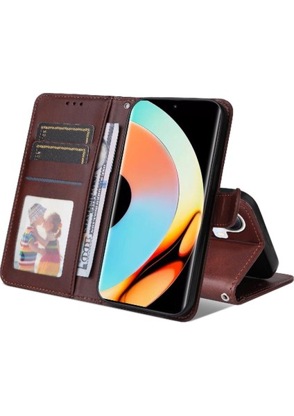 Realme 10 Pro Plus 5g Flip Kapak Için Flip Case Kart Yuvaları Hassas Kesikler (Yurt Dışından)