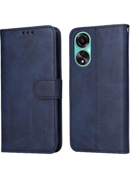 Oppo A78 4g Hassas Kesikler Manyetik Kapatma Kart Yuvaları Için Flip Case (Yurt Dışından)
