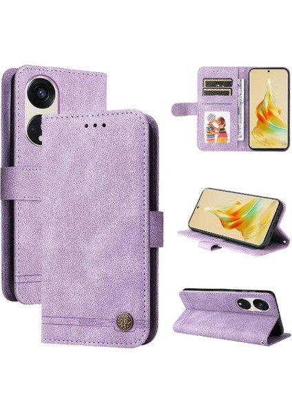 Oppo Reno 8t 5g Cüzdan Darbeye Dayanıklı Uzun Kayış Kart Yuvası Için Flip Case Kısa (Yurt Dışından)