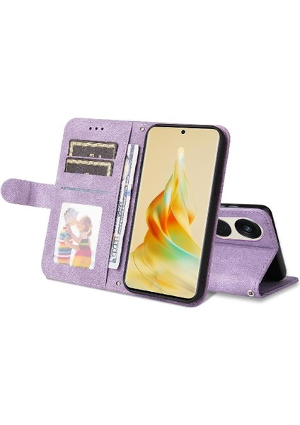 Oppo Reno 8t 5g Cüzdan Darbeye Dayanıklı Uzun Kayış Kart Yuvası Için Flip Case Kısa (Yurt Dışından) indirimleri