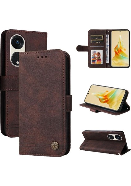 Oppo Reno 8t 5g Cüzdan Darbeye Dayanıklı Uzun Kayış Kart Yuvası Için Flip Case Kısa (Yurt Dışından)