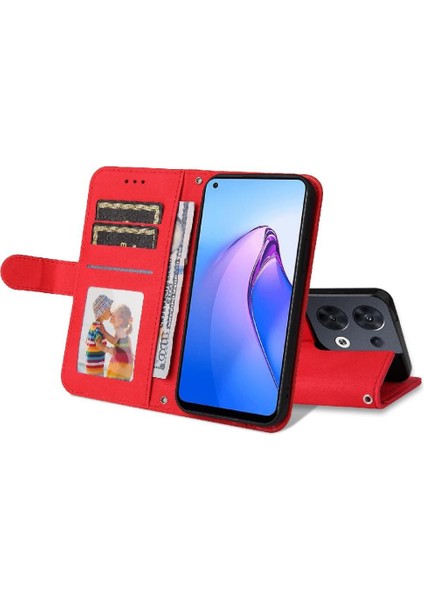 Oppo Reno 8 5g Kısa Kayış Cüzdan Darbeye Dayanıklı Uzun Kayış Kartı Için Flip Case (Yurt Dışından) fırsatları