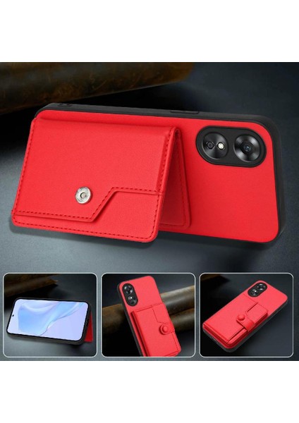 Oppo A17 Kickstand Fonksiyonu Için Kılıf Doğru Kesi Benzersiz (Yurt Dışından) modelleri