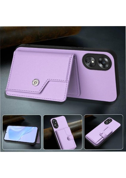 Oppo A17 Kickstand Fonksiyonu Için Kılıf Doğru Kesi Benzersiz (Yurt Dışından) modelleri