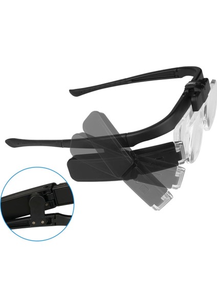 Şarjlı Gözlük Tip Büyüteç Mercek Lup Lensleriyle Taşıma Çantalı 11642DC fırsatları