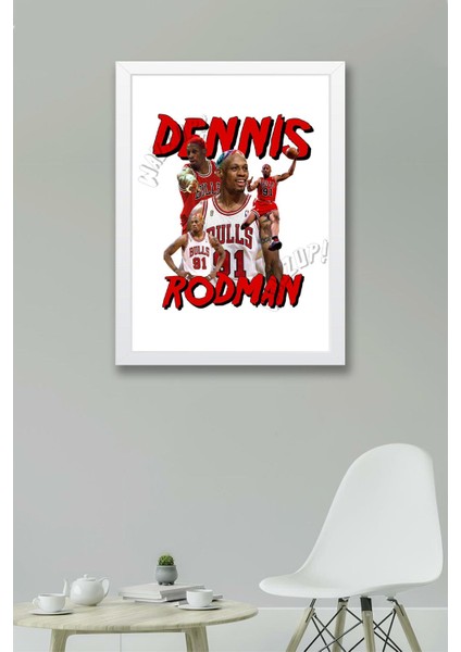 Dennis Rodman Çerçeveli Tablo - Basketbol Nba Posteri Tablo fiyatları