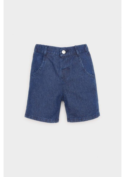 Erkek Bebek Basic Düz Jean Şort E8258A525SM fiyatları