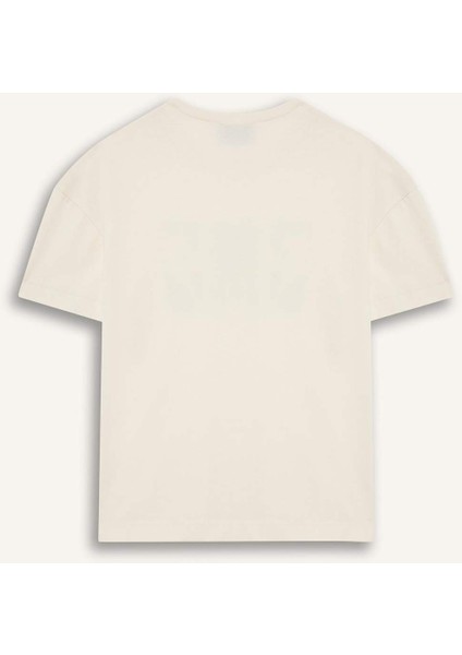Kız Çocuk NBA Wordmark Oversize Geniş Kalıp Bisiklet Yaka Kısa Kollu Tişört E7631A825HS fırsatları