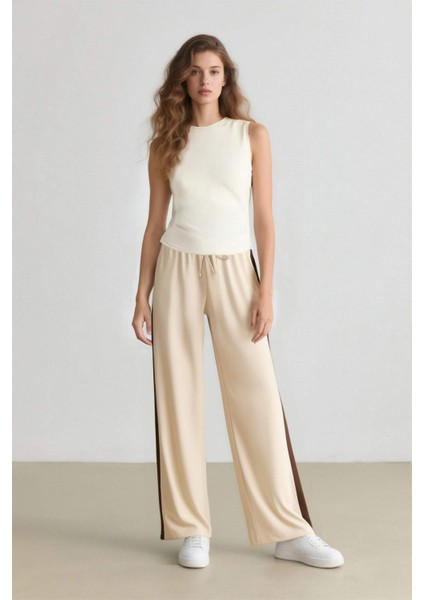 Coool Wide Leg Cepli Normal Bel Geniş Paça Palazzo Pantolon E7747AX25SP