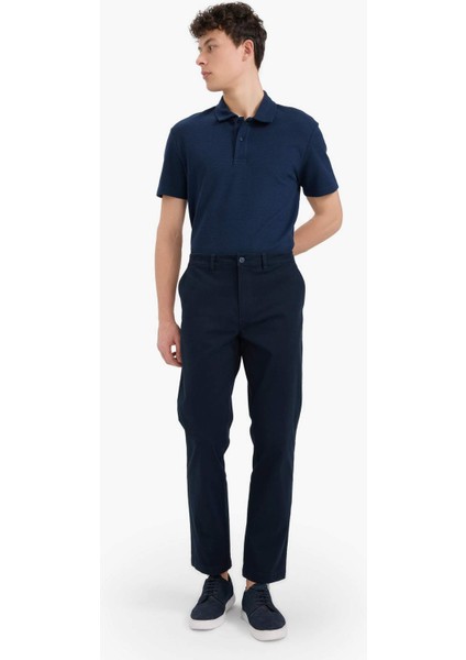 Regular Fit Polo Yaka Dokulu Basic Düz Kısa Kollu Tişört B4939AX25SM indirimleri