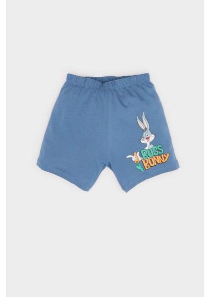 Erkek Bebek Looney Tunes 2'li Takım Kısa Kollu Tişört Şort E7693A525SM