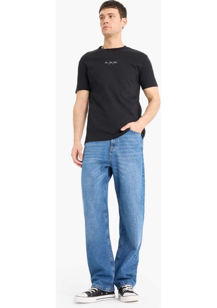 %100 Pamuk Diego Velazquez Regular Fit Bisiklet Yaka Sırt Baskılı Kısa Kollu Tişört D7062AX25SP fiyatları