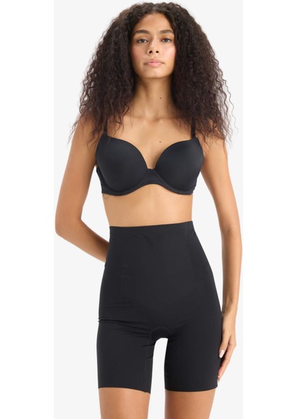Siyah Rengi Şort Korse-Fall in Love E4741AX25SM