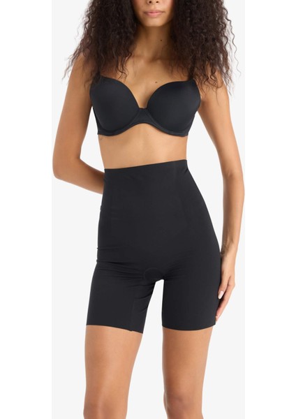 Siyah Rengi Şort Korse-Fall in Love E4741AX25SM