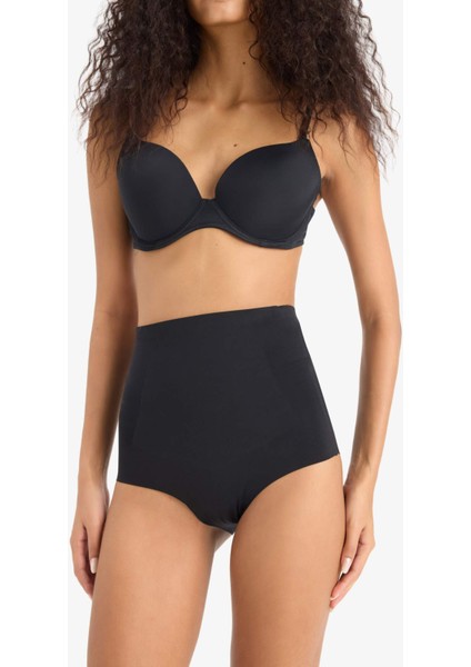 Siyah Yüksek Bel Slip Korse-Fall in Love E4742AX25SM