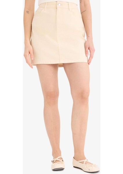 Coool Normal Bel Gabardin Mini Etek E5346AX25SP