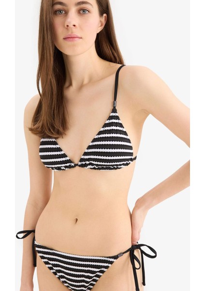 Çizgili Tül Bikini Üstü-Fall in Love E0141AX25SM