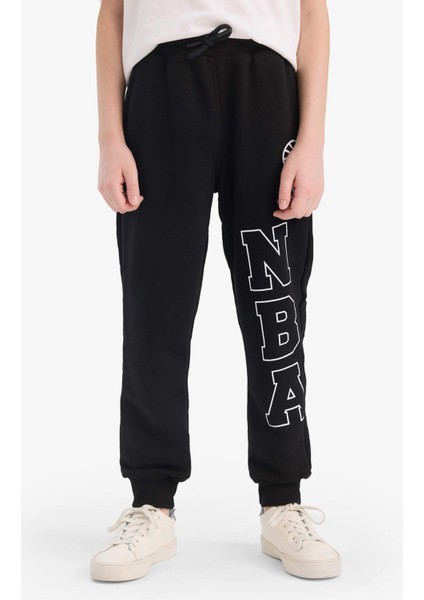 Erkek Çocuk NBA Wordmark Beli Lastikli Eşofman Altı D9559A825SP