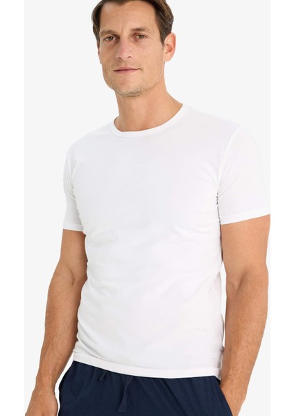 Slim Fit Dar Kesim Bisiklet Yaka Kısa Kollu Üst L4885AZ25SP modelleri