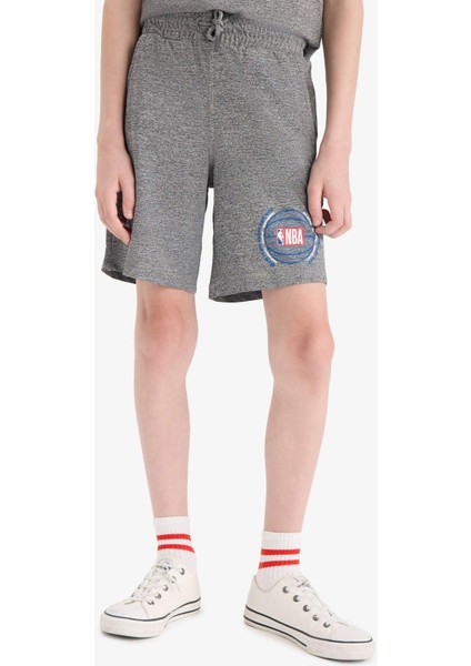 Erkek Çocuk NBA Wordmark Beli Lastikli Şort E4854A825SM