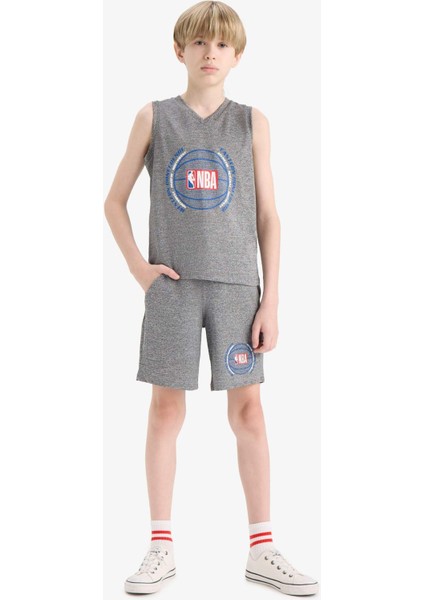 Erkek Çocuk NBA Wordmark Beli Lastikli Şort E4854A825SM