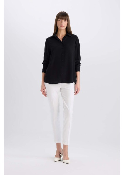 Regular Fit Basic Düz Uzun Kollu Gömlek Z6472AZ25SP modelleri
