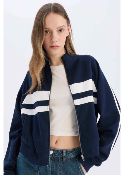 Coool Fitted Dik Yaka Cepli Kalın Fermuarlı Sweatshirt E5375AX25SP modelleri
