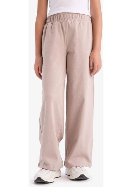 Kız Çocuk Esnek Belli Wide Leg Geniş Paça Pantolon E1837A825SM
