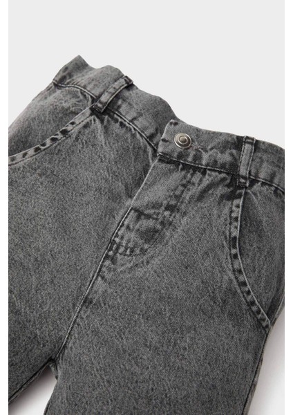 Erkek Bebek Basic Düz Beli Lastikli Jean Şort E3382A525SM fırsatları