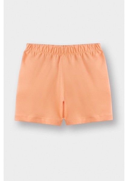 Kız Bebek 4'lü Pijama Takımı Yıldız Desenli Kısa Kollu Penye Üst Beli Lastikli Şort E1555A525HS fırsatları