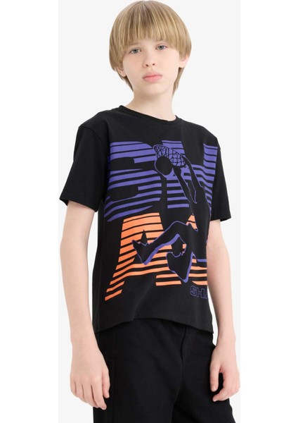 Erkek Çocuk Shaquille O'Neal Bisiklet Yaka Kısa Kollu Tişört D9553A825SM modelleri